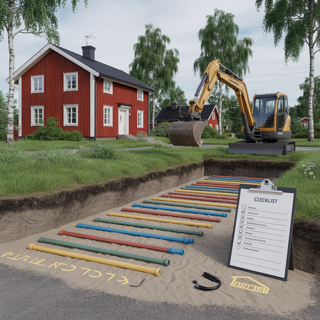 ledningsanvisning fore gravning checklista och kostnad